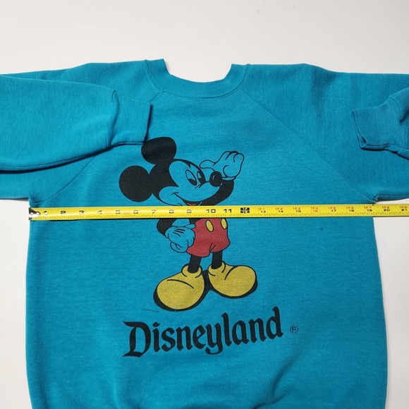 Vintage 80s Disneyland Mickey Mouse Sweatshirt USA Made Women's M - Picture 7 of 8